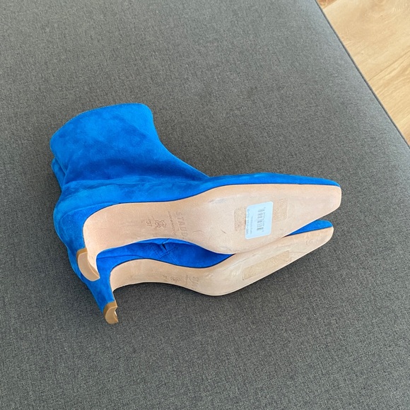 STAUD Willy suede ankle boots in director blue EU37 US6-6.5 🦋 - Picture 4 of 7